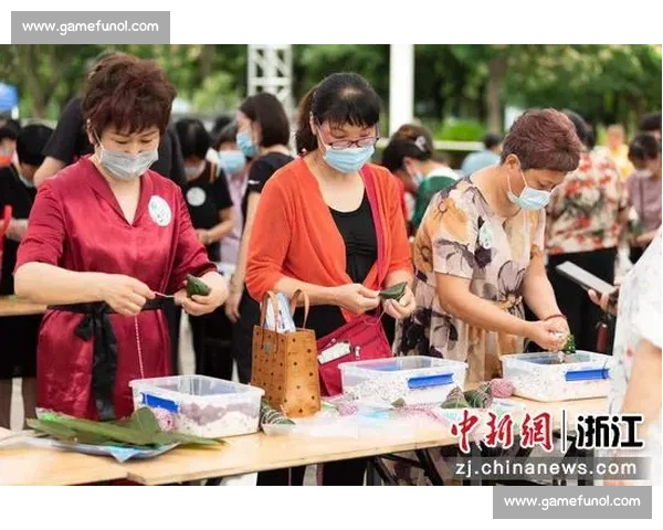 在传统端午节中围绕包粽子比赛展开的创意社区欢乐互动嘉年华活动